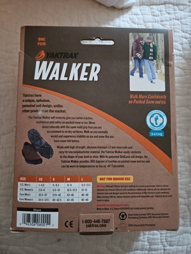 Yaktrax walker black s - walker,