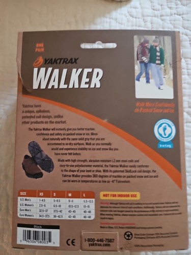 Yaktrax walker black sz - yaktrax, in